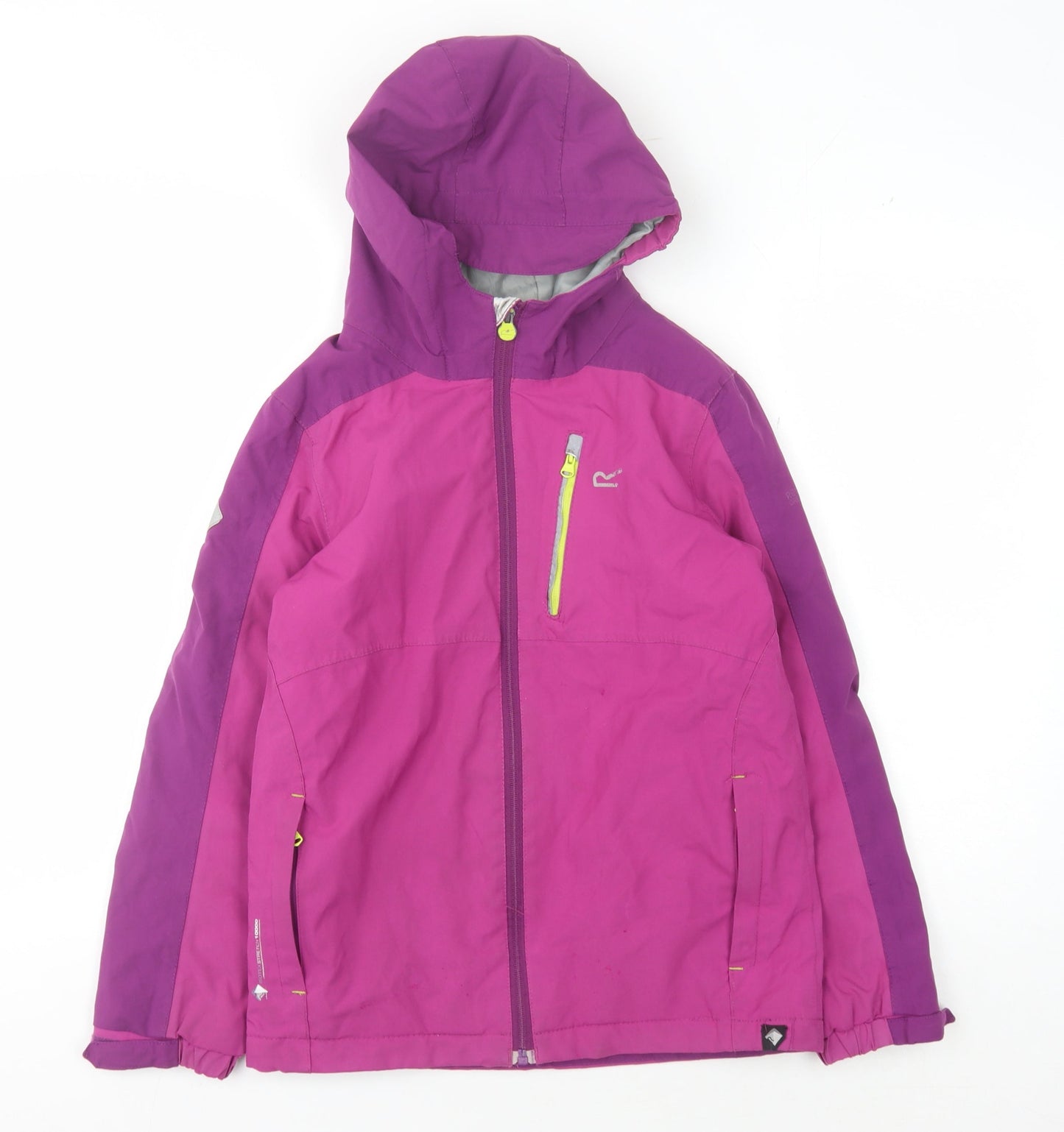 Regatta Girls Purple Ski Jacket Size 12 Hooded Winter