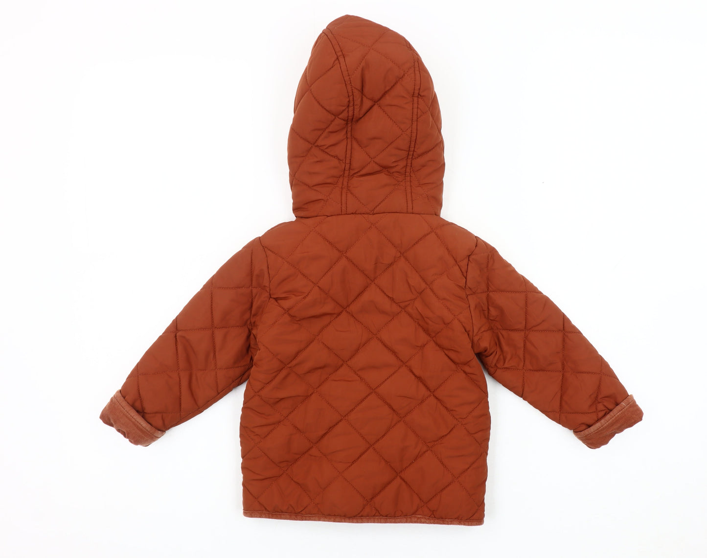Next Unisex Toddler Orange Quilted Coat - 24 Months