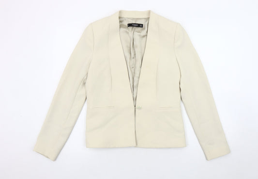 Mango Women’s Ivory Blazer, Size 4, Slim Fit