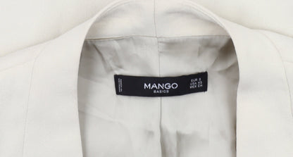 Mango Women’s Ivory Blazer, Size 4, Slim Fit