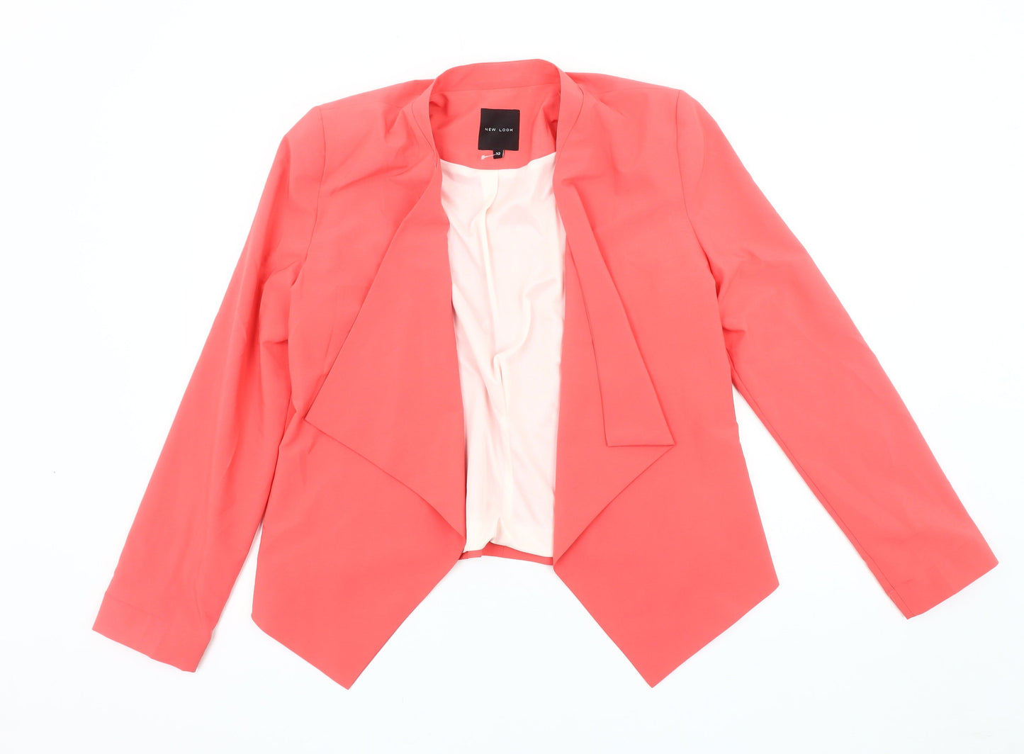 New Look Women's Pink Blazer, Size 12, Long Sleeve