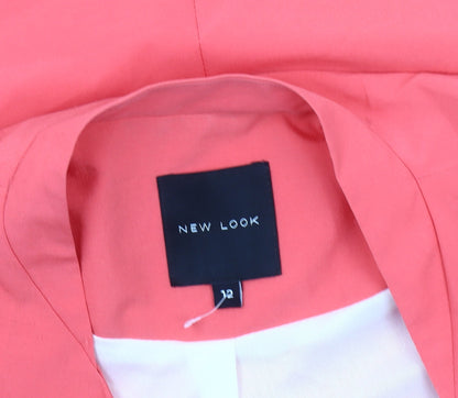 New Look Women's Pink Blazer, Size 12, Long Sleeve