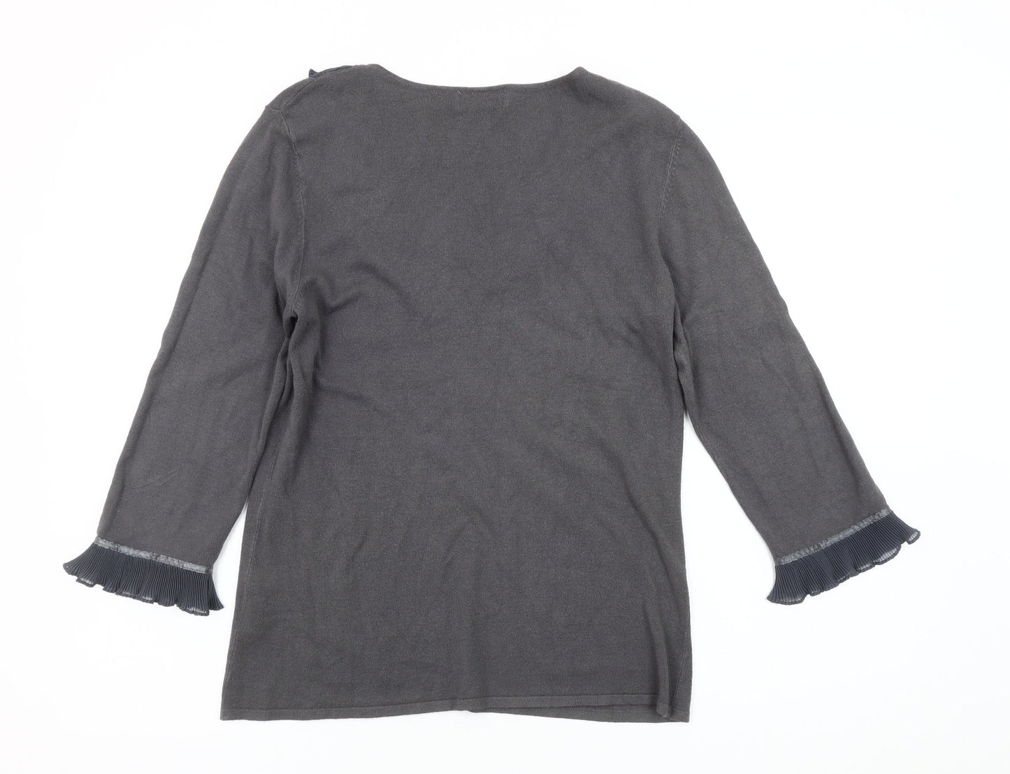 Womens UK Size 14 Marks and Spencer Grey Basic Blouse