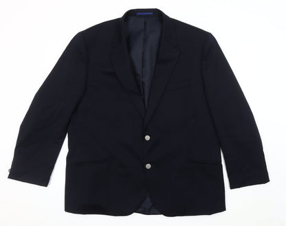 Mens UK Size 46 Marks and Spencer Regular Blue Suit Jacket