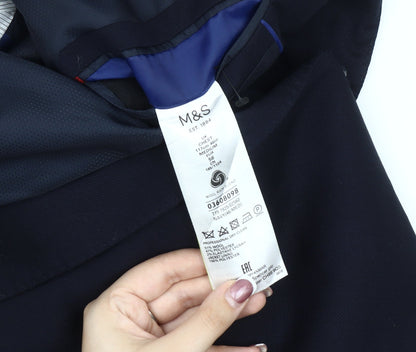 Mens UK Size 46 Marks and Spencer Regular Blue Suit Jacket