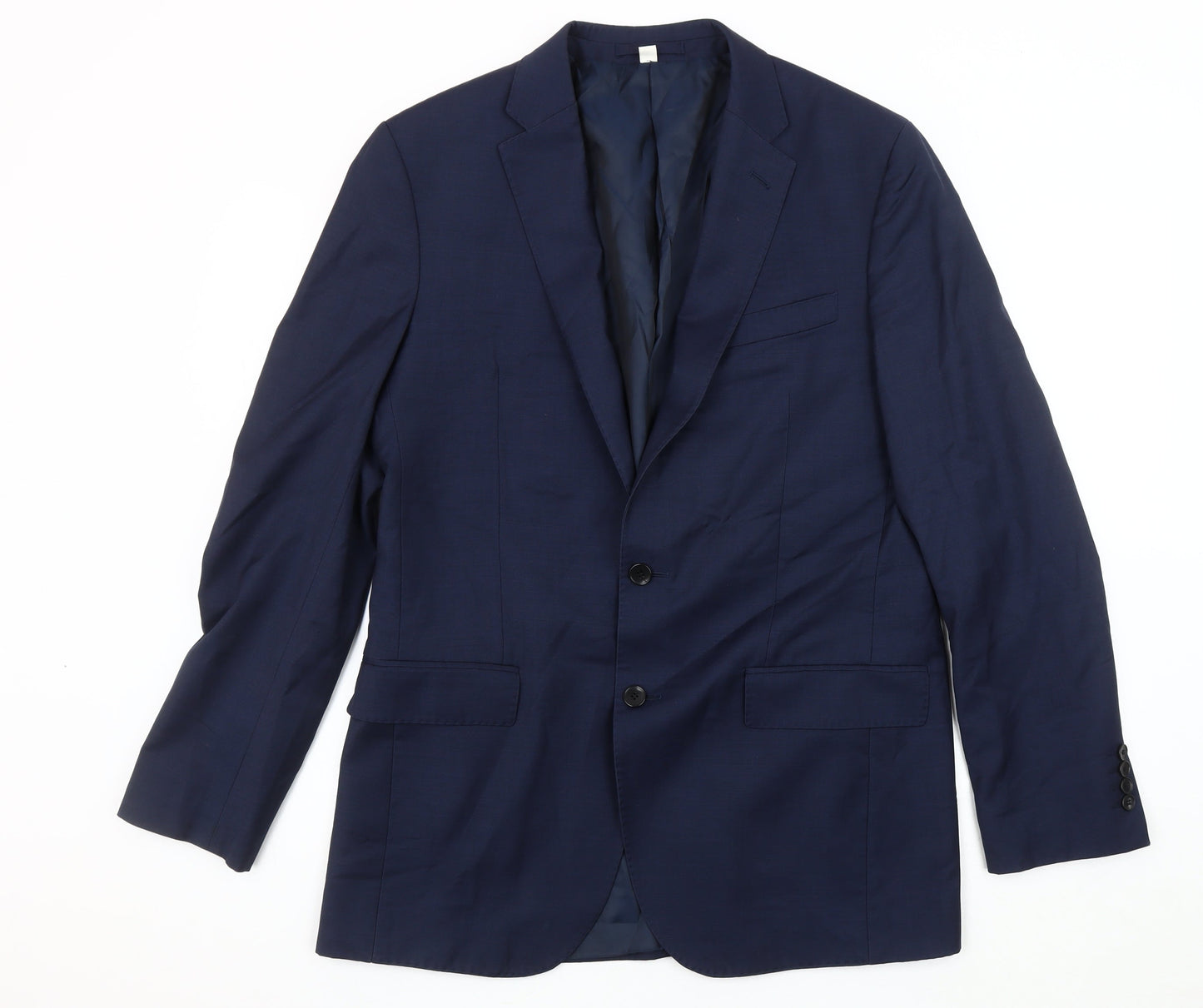 Mens UK Size 40 Marks and Spencer Regular Blue Suit Jacket