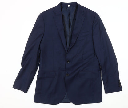 Mens UK Size 40 Marks and Spencer Regular Blue Suit Jacket