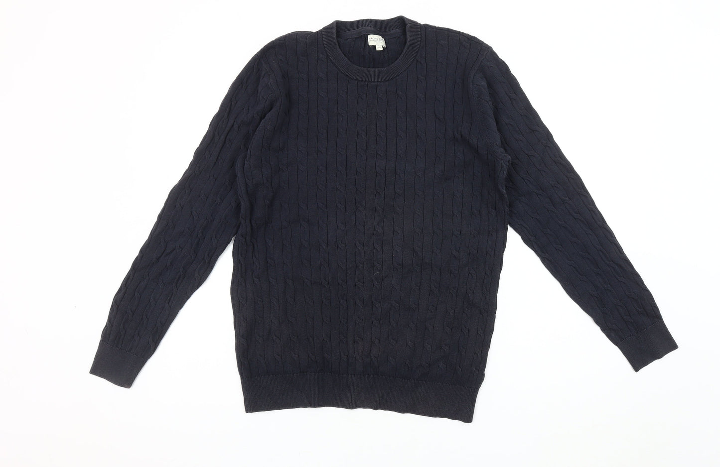 Racing Green Men's Black Medium Pullover Jumper