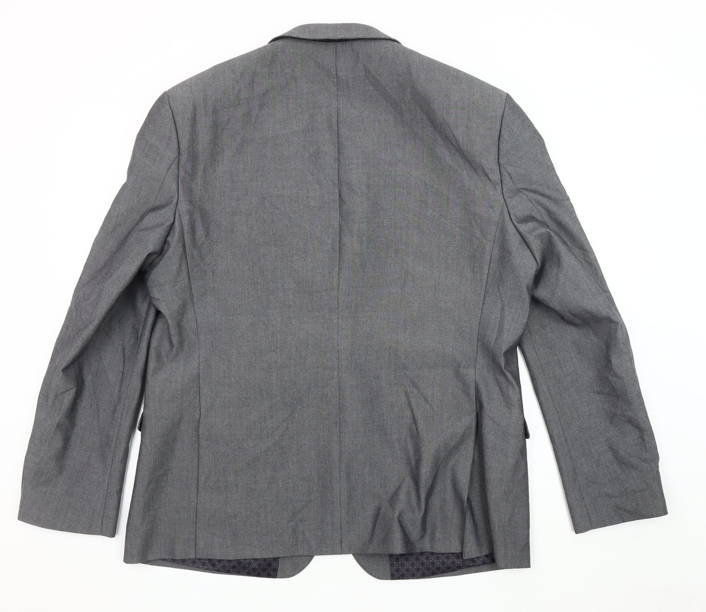 Mens UK Size 46 limehaus Regular Grey Suit Jacket