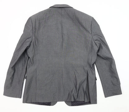 Mens UK Size 46 limehaus Regular Grey Suit Jacket