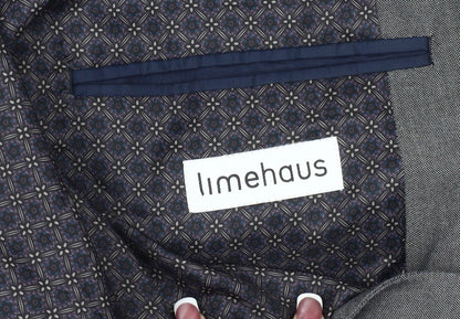 Mens UK Size 46 limehaus Regular Grey Suit Jacket