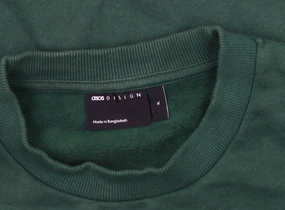Mens UK Size XL ASOS DESIGN Green Pullover Sweatshirt