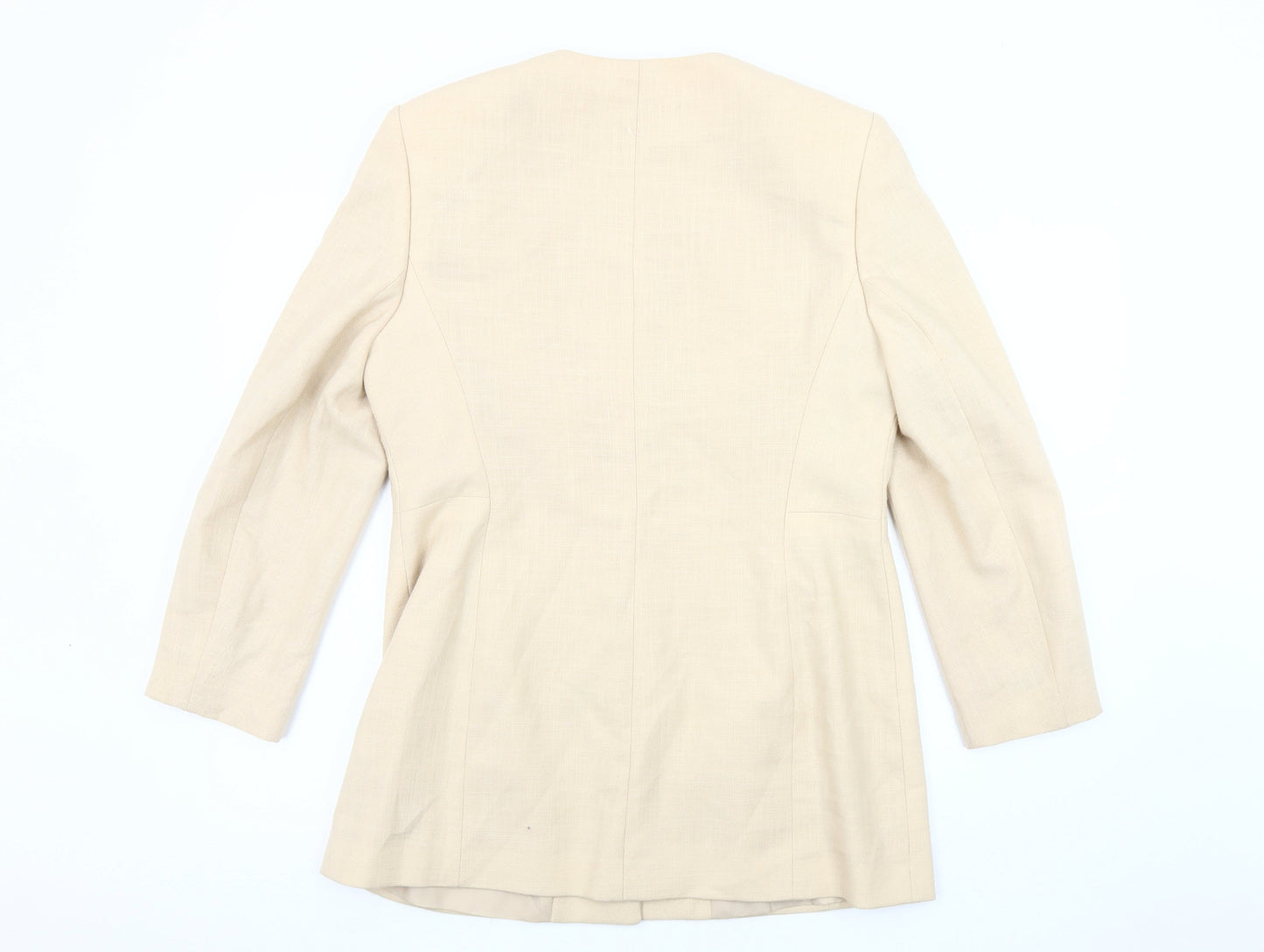 Debenhams Women's Beige Suit Jacket, Size 14, Classic Fit