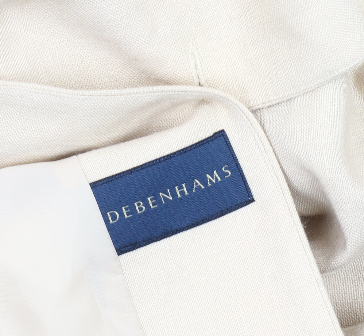 Debenhams Women's Beige Suit Jacket, Size 14, Classic Fit