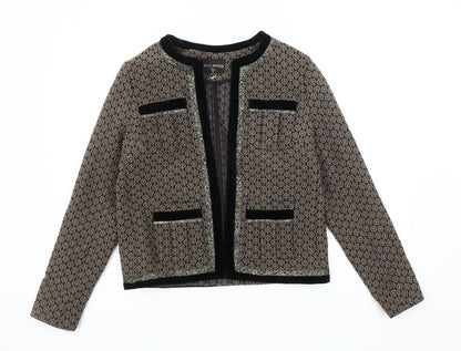 Next Women’s Geometric Jacquard Blazer, Size 10 Petite