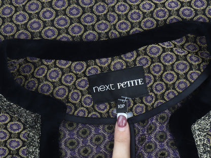 Next Women’s Geometric Jacquard Blazer, Size 10 Petite