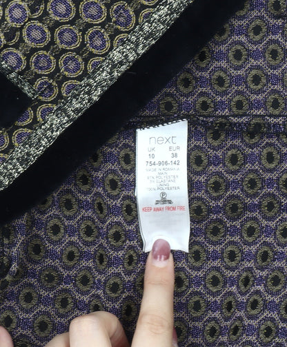 Next Women’s Geometric Jacquard Blazer, Size 10 Petite