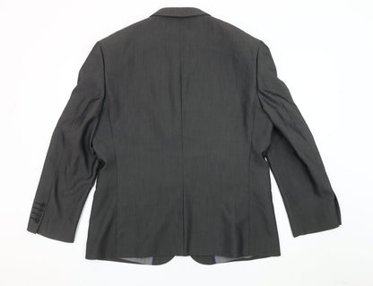 Mens UK Size 42 Jones Regular Grey Suit Jacket
