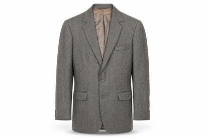 Dunn & Co Men's Grey Tweed Blazer Jacket 42R