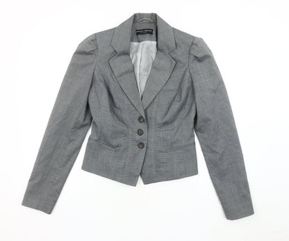 Dorothy Perkins Grey Blazer Women Size 6 Classic Fit