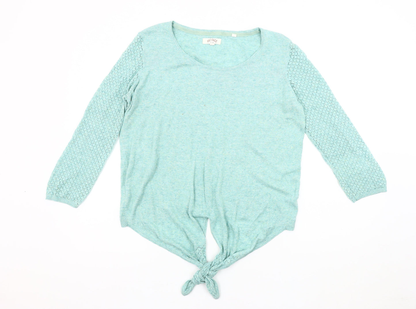 Fat Face Women's Green Pullover Jumper Size 4