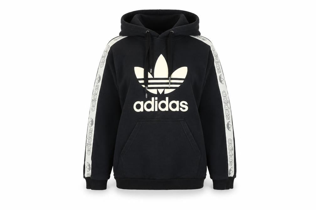 Womens UK Size 8 adidas Black Pullover Hoodie