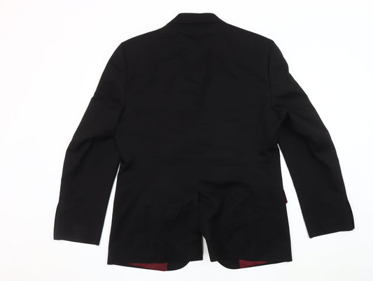 Mens UK Size 40 Marks and Spencer Regular Black Suit Tuxedo