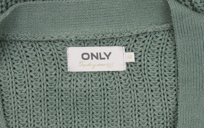 Womens UK Size XS Only Green Wrap Jumper