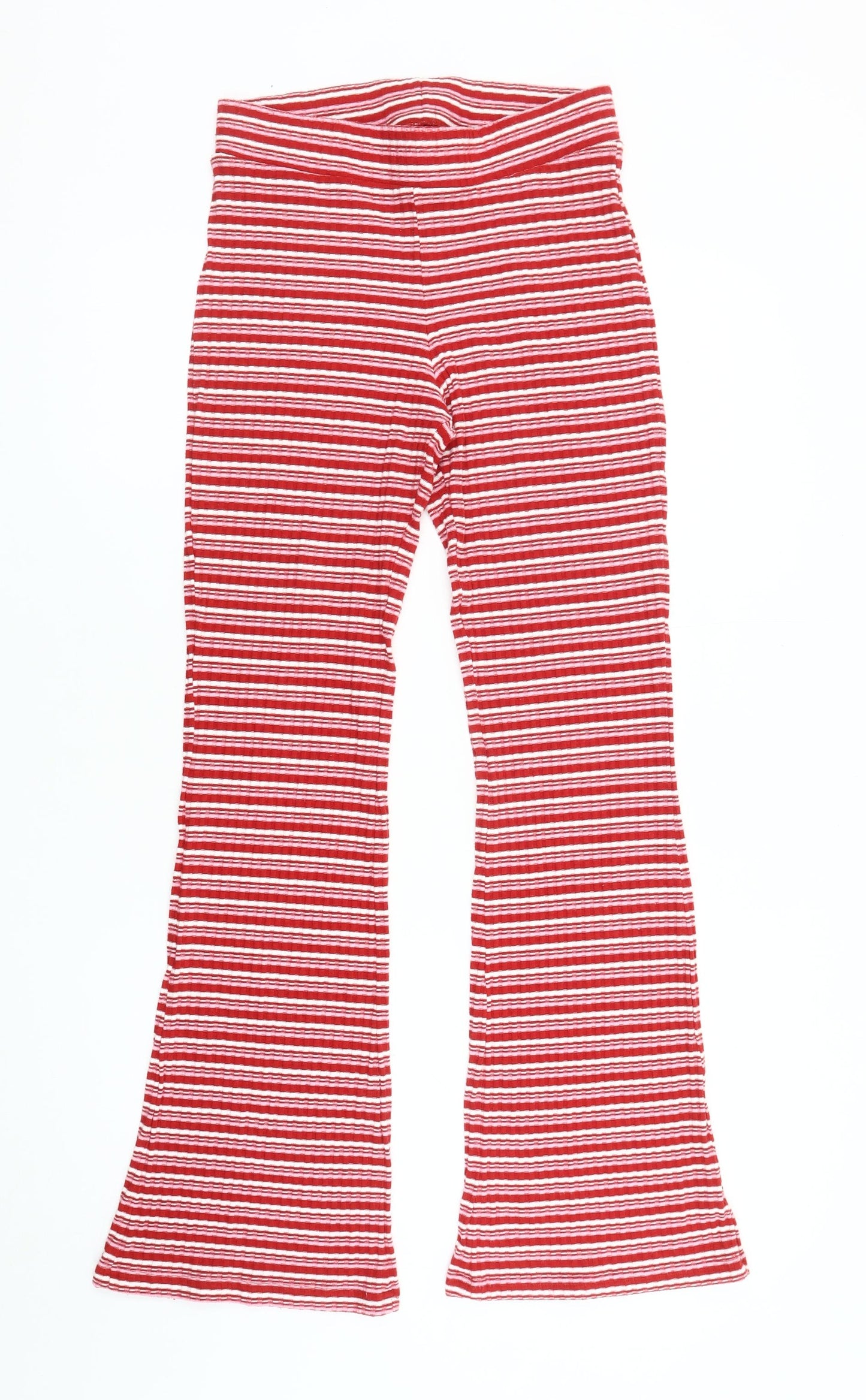 Womens UK Size S Monki Regular Fit Leggings Red Trousers