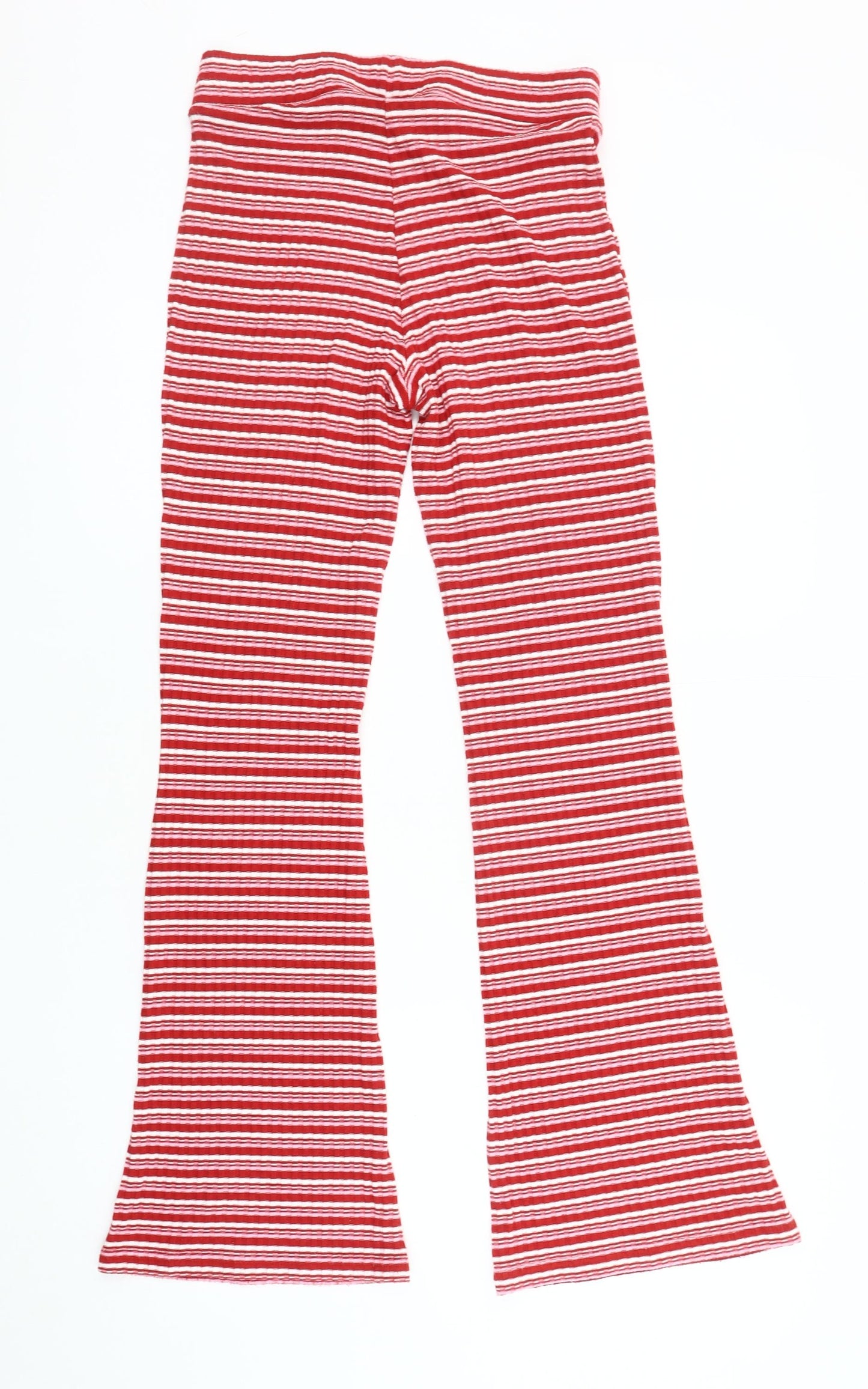 Womens UK Size S Monki Regular Fit Leggings Red Trousers
