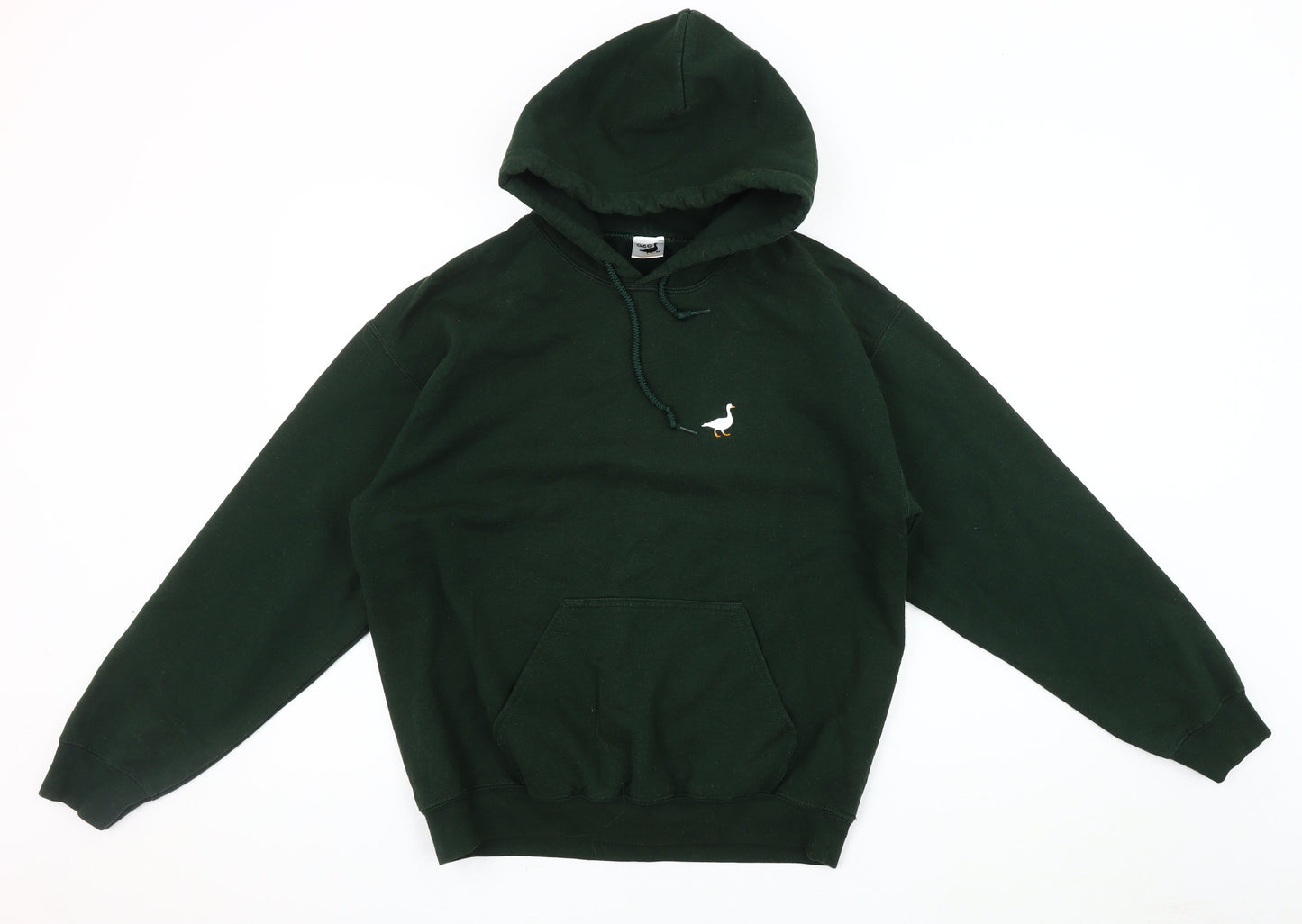 Mens UK Size M G&G Green Pullover Hoodie
