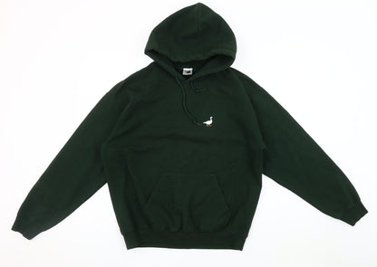 Mens UK Size M G&G Green Pullover Hoodie