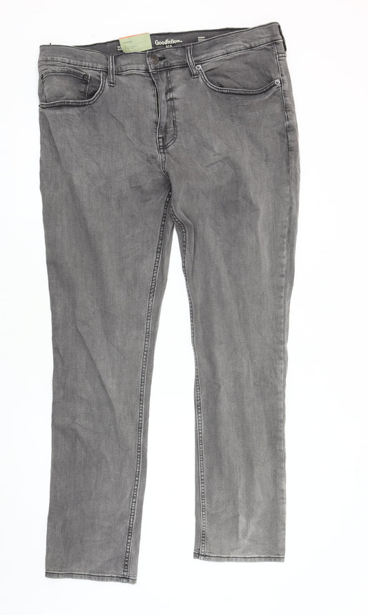 Goodfellow & Co Men's Grey Skinny Jeans, Size 40