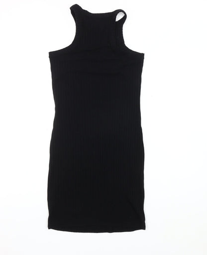 River Island Black Halter Tank Dress Women Size 8