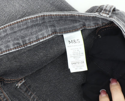 Womens UK Size 12 Marks and Spencer Regular Fit Skinny Grey Jeans
