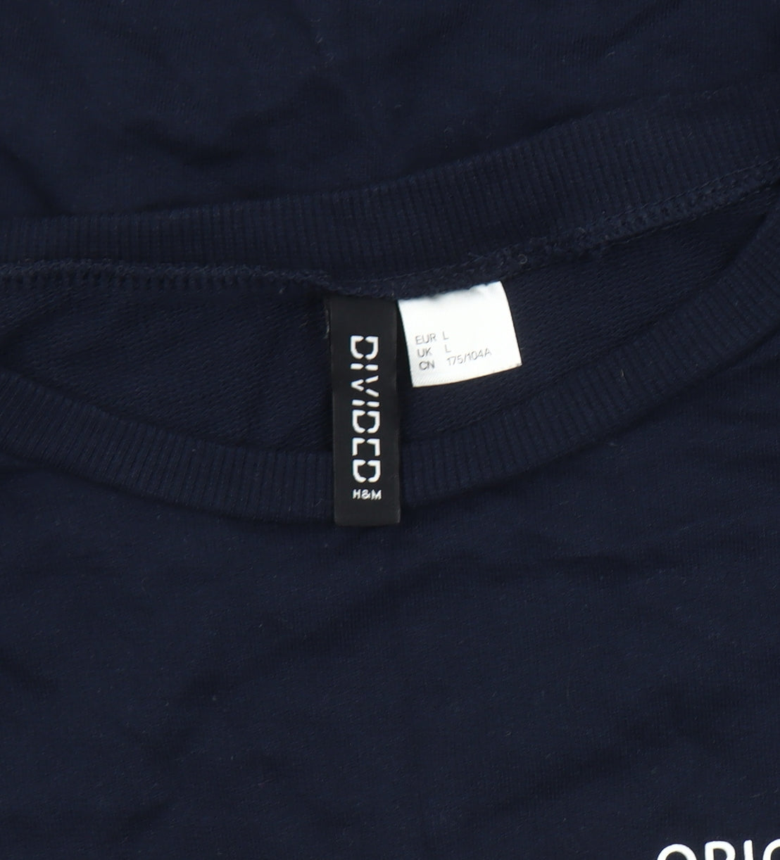 H&M Women's Blue Pullover Sweatshirt - Size L