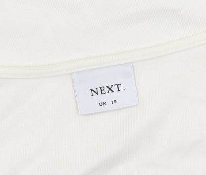 Womens UK Size 14 NEXT Ivory Basic T-Shirt