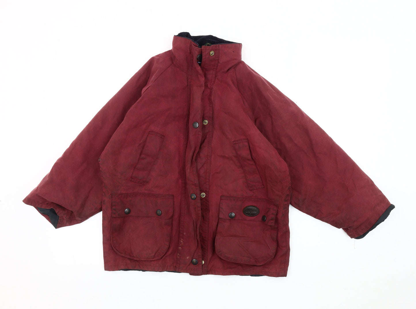 Oxford Blue Boys Red Cotton Jacket 7-8 Years