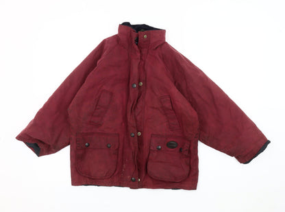 Oxford Blue Boys Red Cotton Jacket 7-8 Years