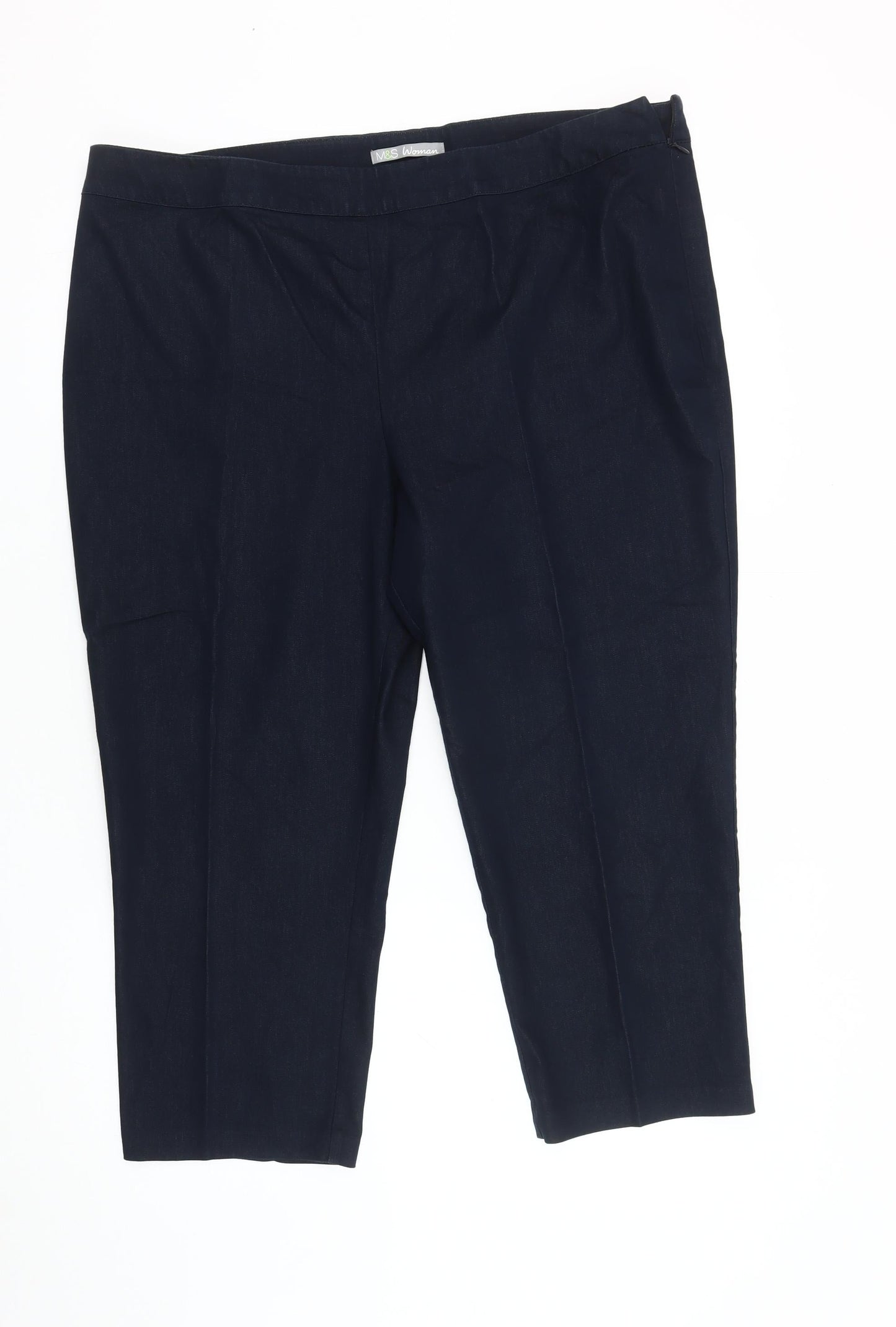 Womens UK Size 18 Marks and Spencer Regular Fit  Black Trousers