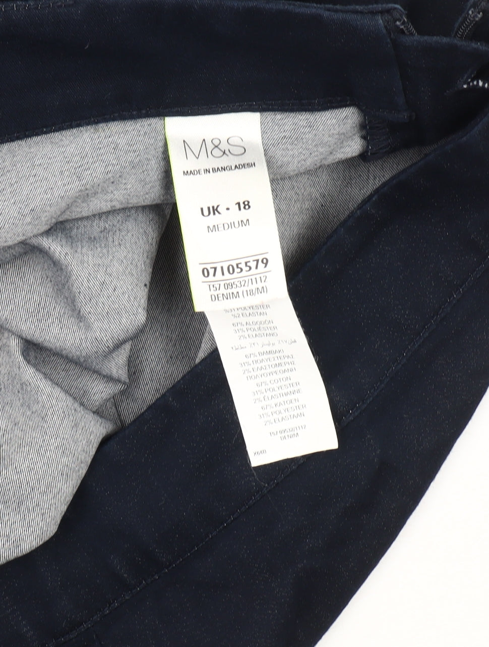 Womens UK Size 18 Marks and Spencer Regular Fit  Black Trousers