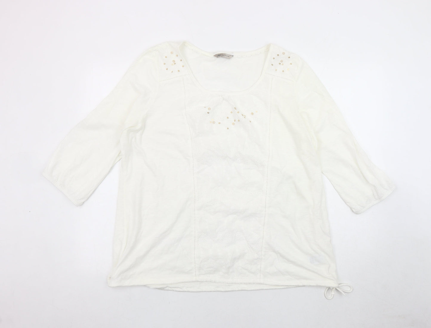 Womens UK Size 20 Marks and Spencer White Basic Blouse