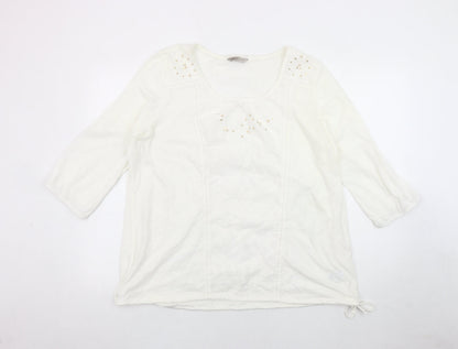 Womens UK Size 20 Marks and Spencer White Basic Blouse