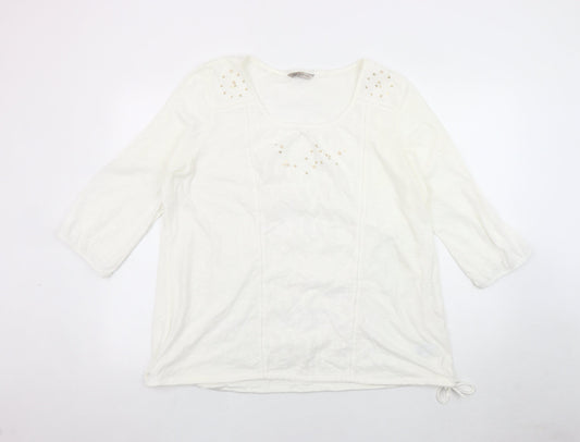 Womens UK Size 20 Marks and Spencer White Basic Blouse