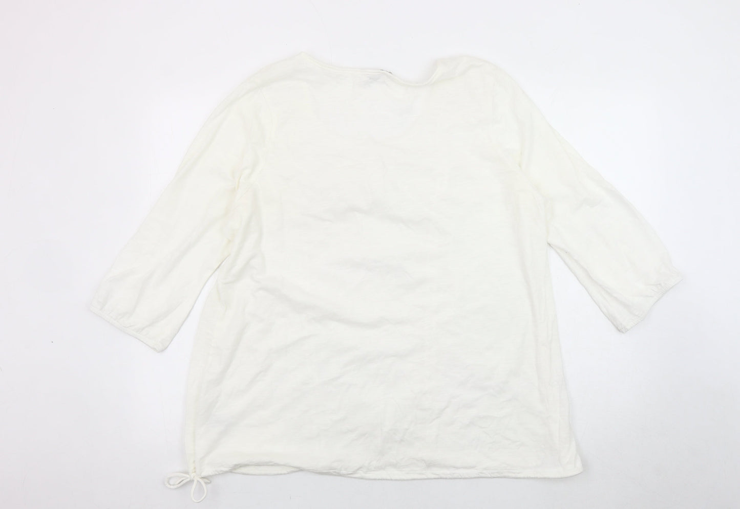 Womens UK Size 20 Marks and Spencer White Basic Blouse