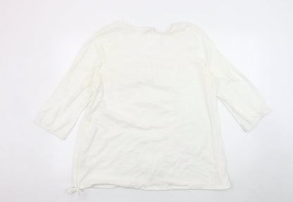 Womens UK Size 20 Marks and Spencer White Basic Blouse