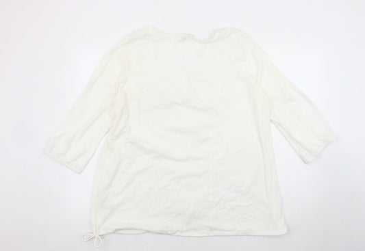 Womens UK Size 20 Marks and Spencer White Basic Blouse