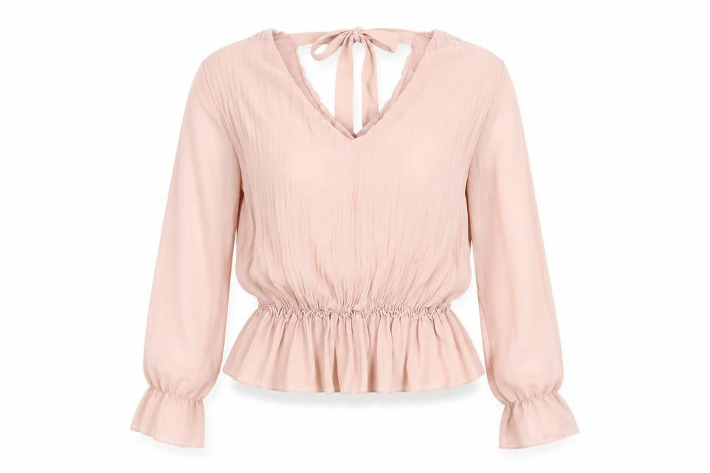 Womens UK Size S Quiz Pink Tunic Blouse