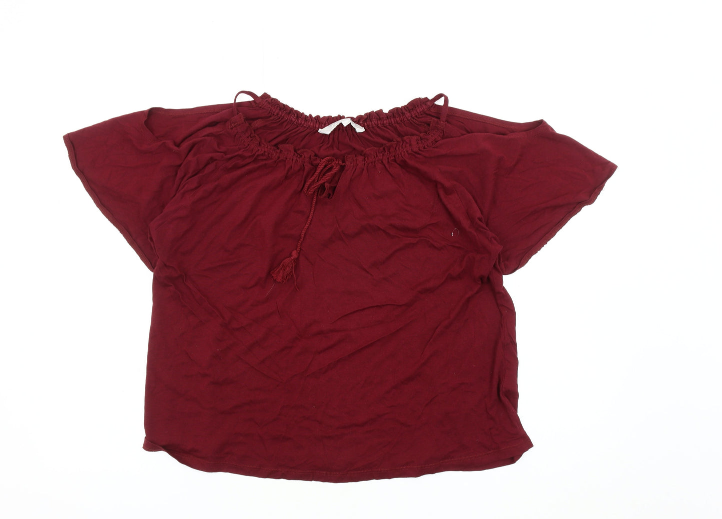 Womens UK Size 12 Red Herring Red Tunic Blouse