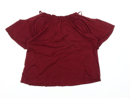 Womens UK Size 12 Red Herring Red Tunic Blouse